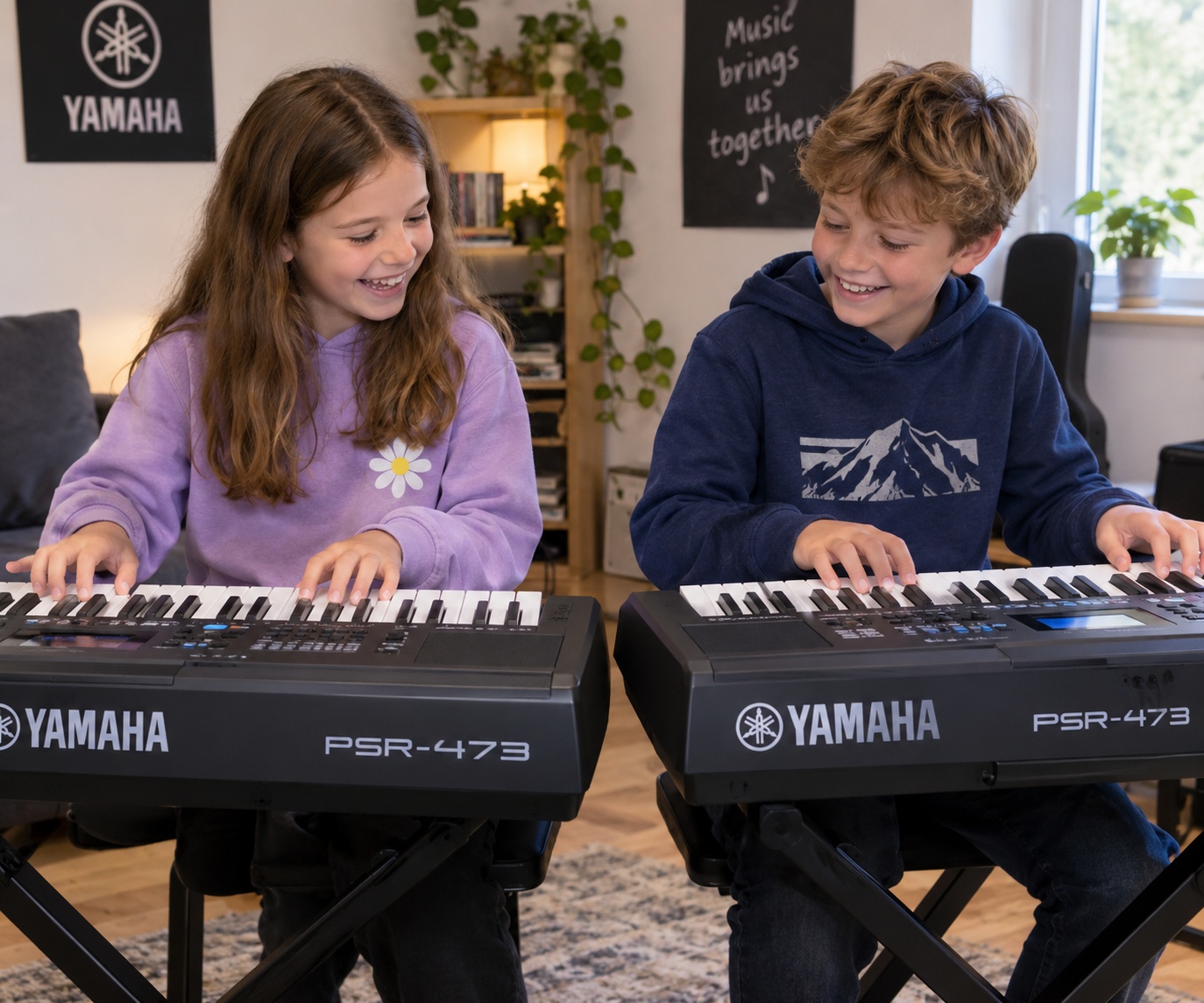 kinder am yamaha keyboard